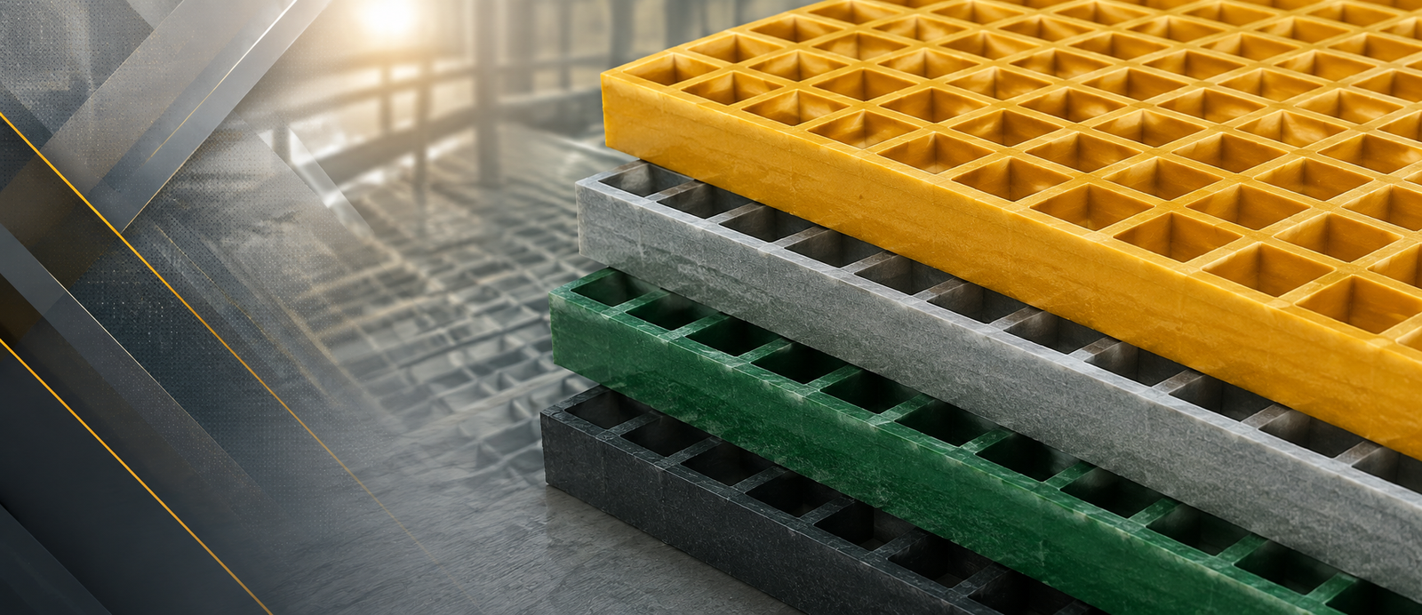 FRP Pultruded Grating for Heavy-Duty Industrial Applications